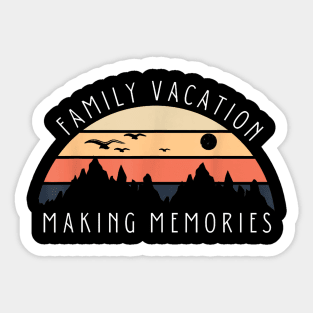 Family Vacation 2024 Mountains Matching Vacation Trip Sticker